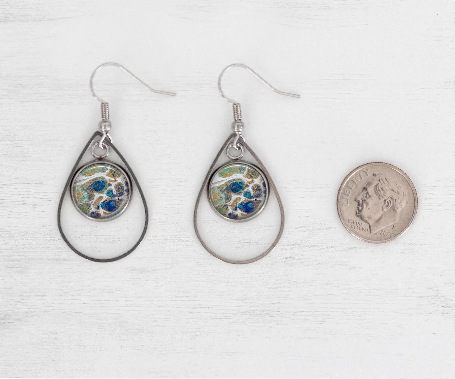 Tidal Treasures Teardrop Earrings | Handmade Earrings