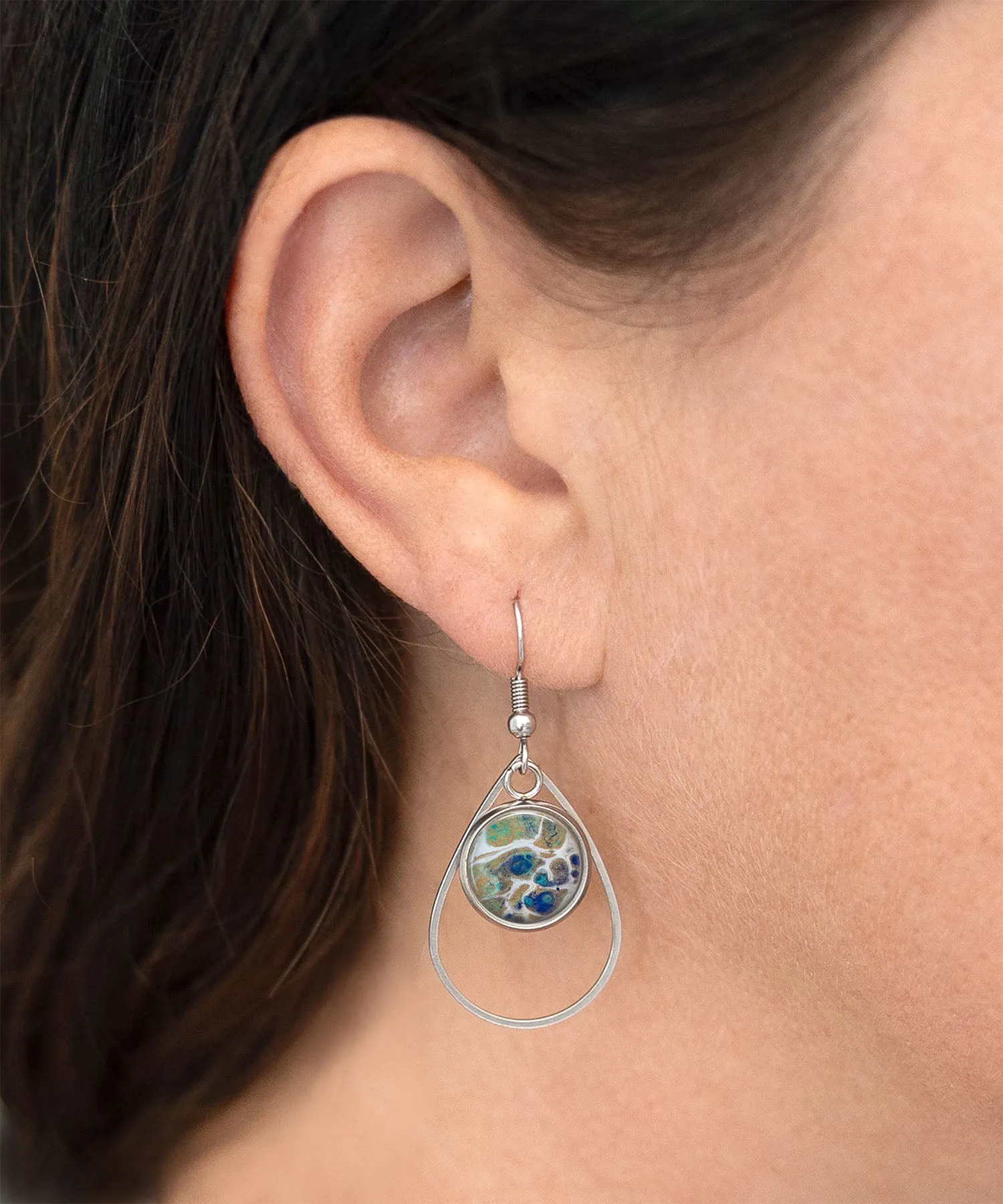 Tidal Treasures Teardrop Earrings | Handmade Earrings