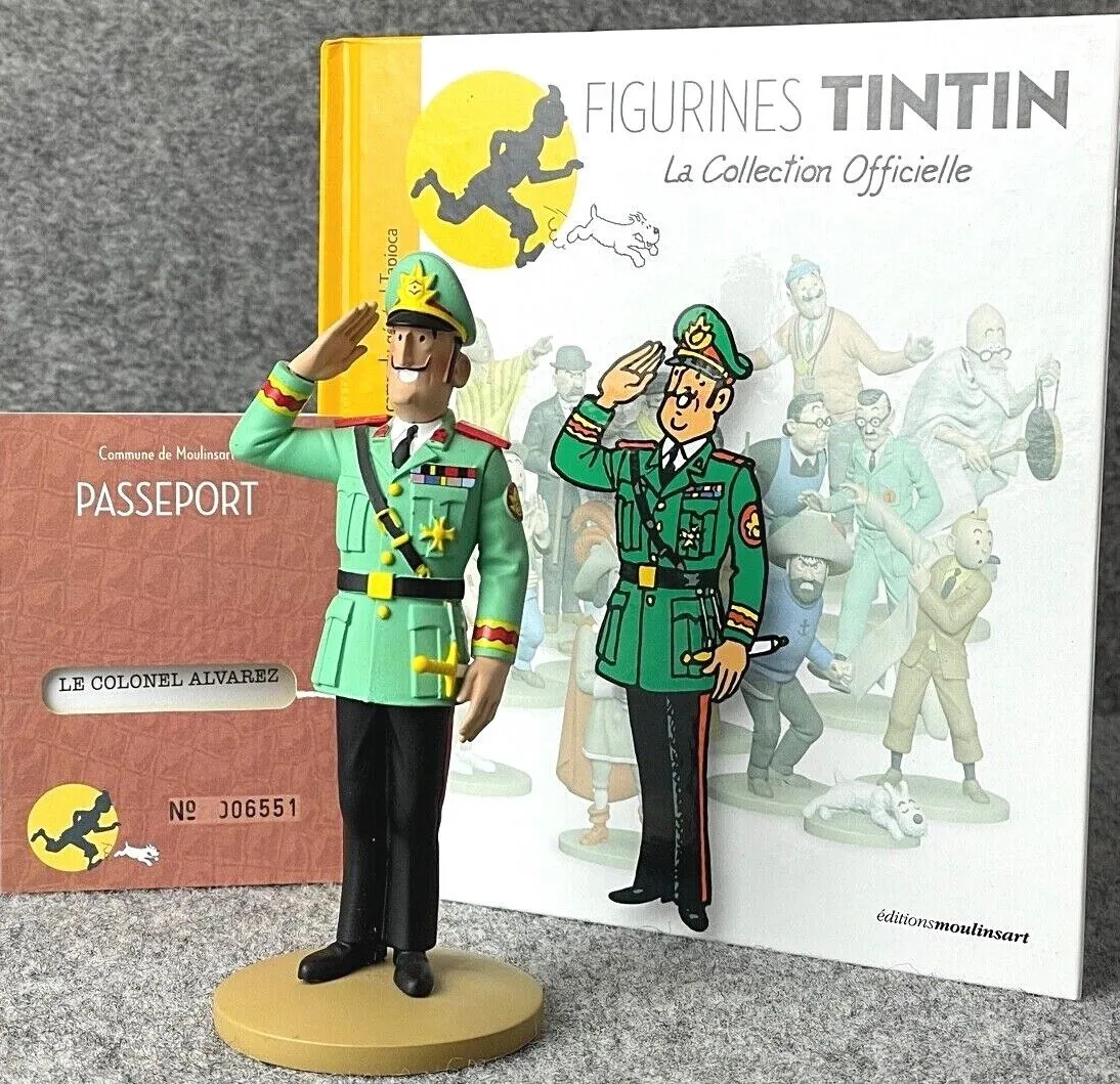 Tintin Figurine Officielle # 92 Colonel Alvarez - Picaros Herge Resin Model Figure