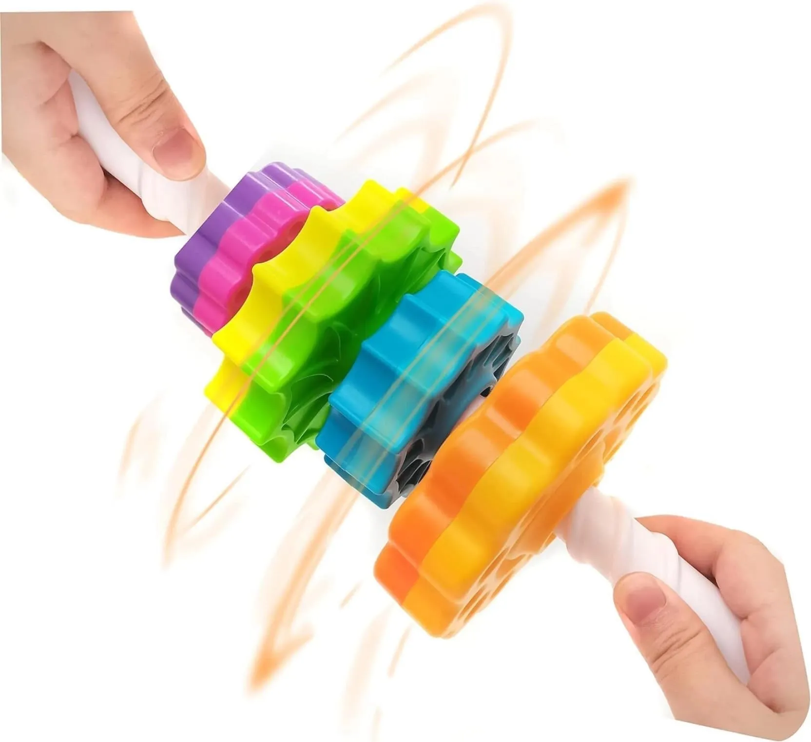 Toys Treasure Rainbow Spinning Stacking Toys Tower Children/Kids/Toddlers/Infants (Multicolor) (8Pcs) | Toys for Kids | Baby Toys | Toys for 1   Year Old | Children Toys