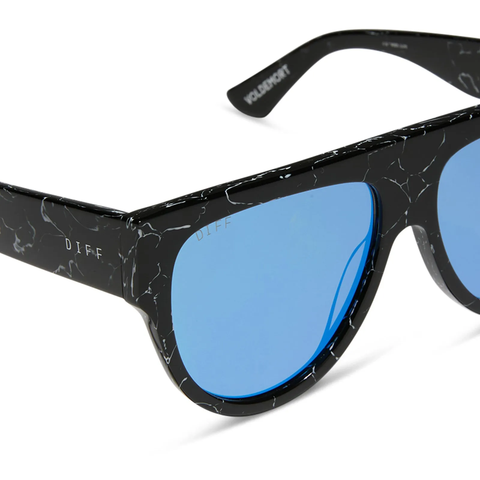 VOLDEMORT™️ - BLACK LIGHTNING   BLUE FLASH SUNGLASSES