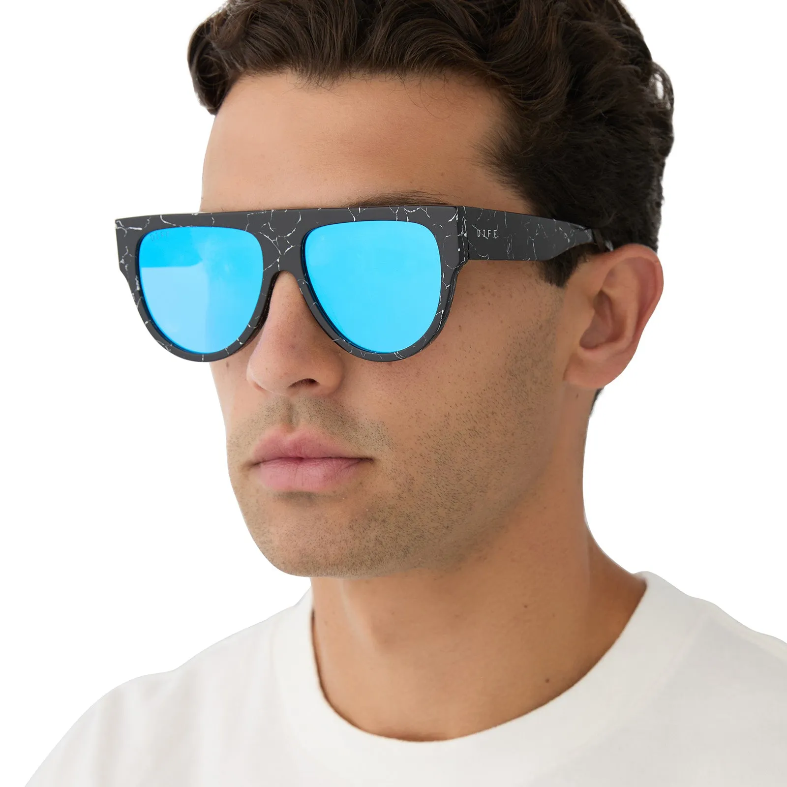 VOLDEMORT™️ - BLACK LIGHTNING   BLUE FLASH SUNGLASSES