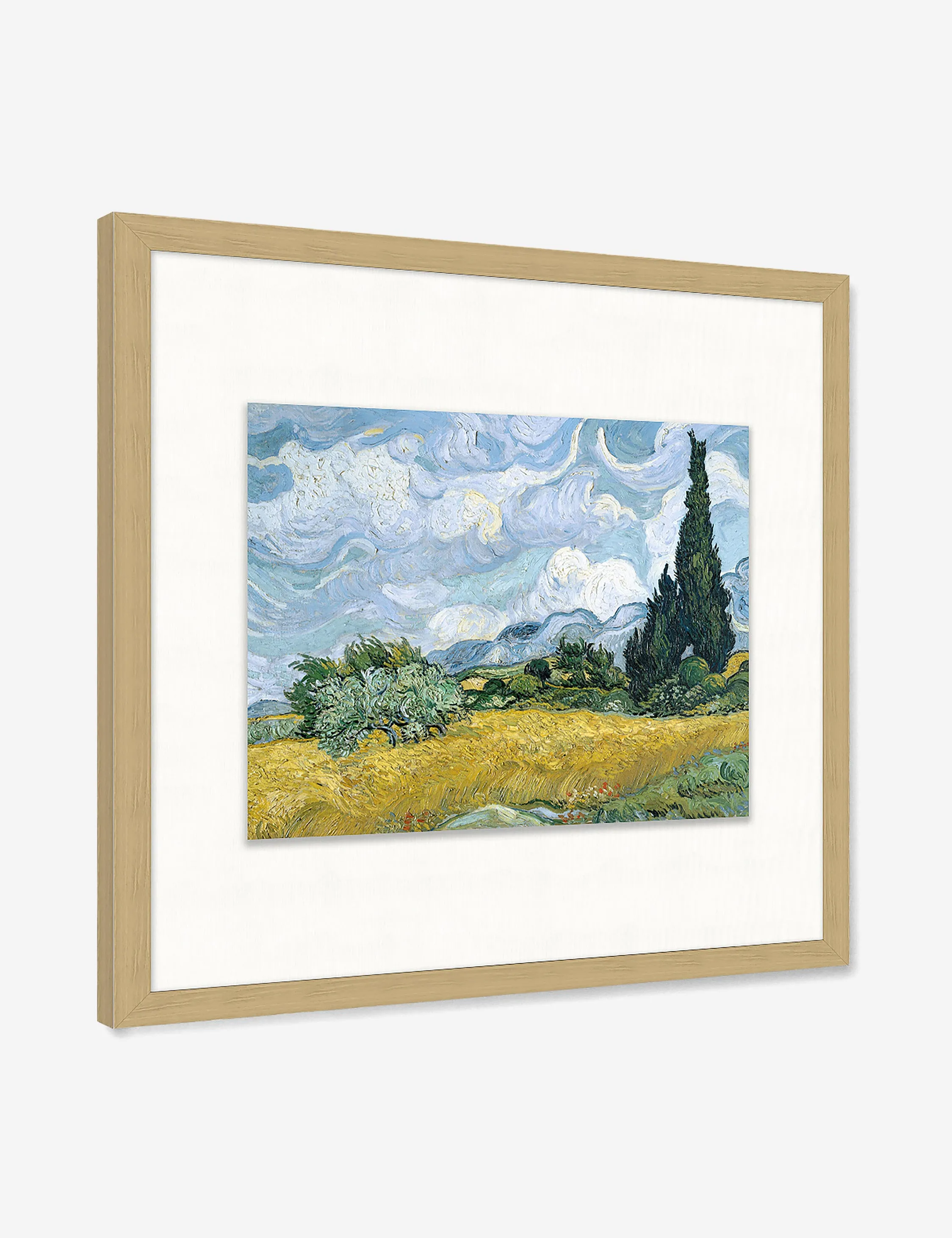 Wheat Field With Cypress Wall Art