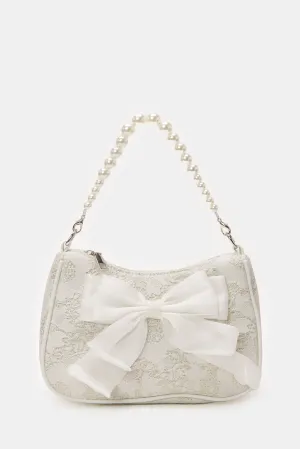 White Embellished Crossbody Bags