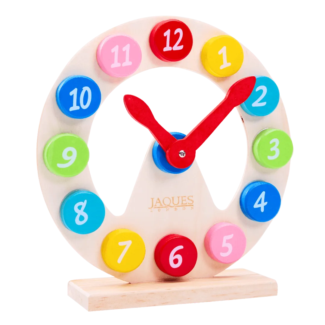 Wooden Teaching Clock - Learning Clock for Kids