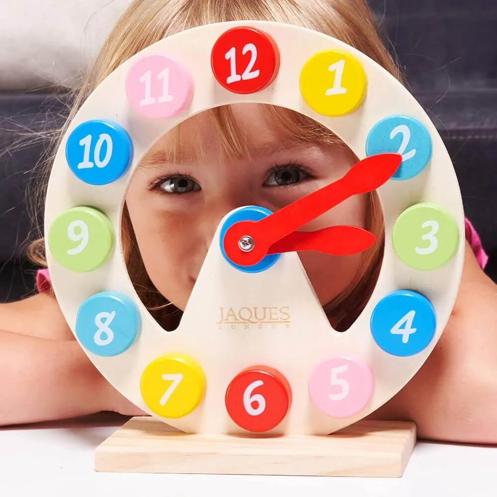 Wooden Teaching Clock - Learning Clock for Kids