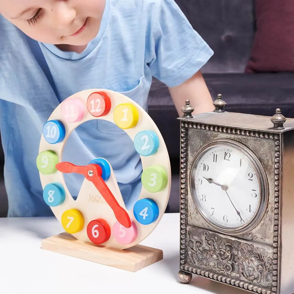 Wooden Teaching Clock - Learning Clock for Kids